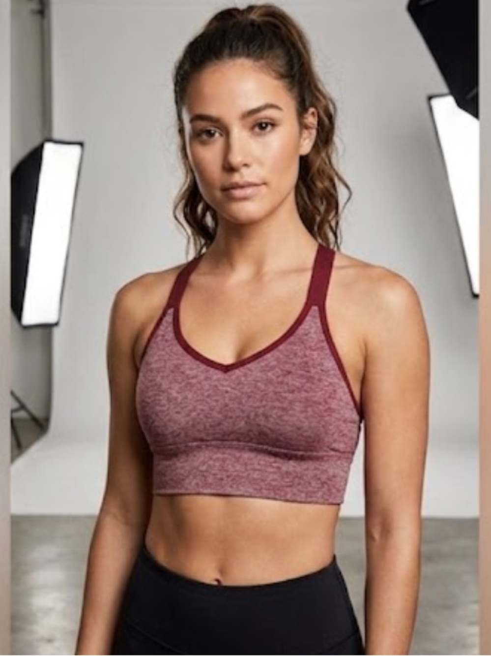 Victoria's Secret Red Sports Bra with Racerback Design Size M